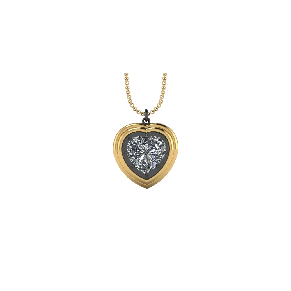 Tiered Heart 5.00ct Diamond Pendant
