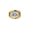 Oval Duo Band Diamond Ring thumbnail