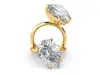 1. Tilted Pear Shaped Diamond Ring thumbnail