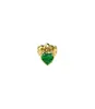 Heart Shaped 0.5ct Emerald Stud Single Earring thumbnail