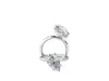 Tilted Pear Shaped Diamond White Gold Ring thumbnail