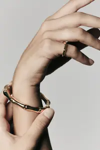 2. Bamboo Yellow Gold Ring thumbnail