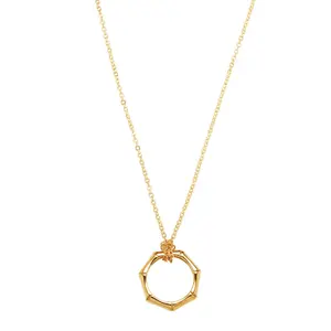 Bamboo Pendant Wrapped