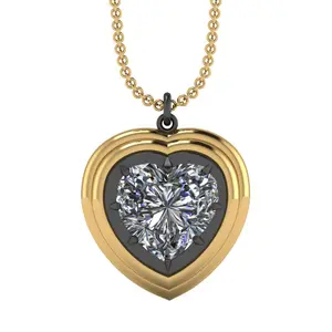 1. Tiered Heart 5.00ct Diamond Pendant thumbnail