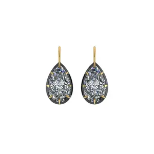 Pear Shaped 3ct Diamond Earrings