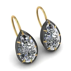 2. Pear Shaped 3ct Diamond Earrings thumbnail