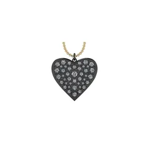 Ajour Pave Heart Diamond Pendant