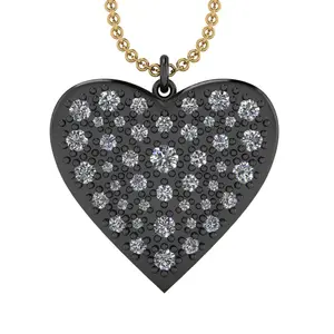 1. Ajour Pave Heart Diamond Pendant thumbnail