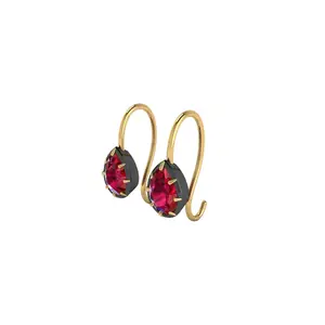 Pear Shaped 0.5ct Ruby Earrings