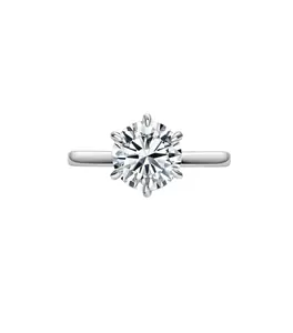 5ct Round Diamond Lab Ring IGI