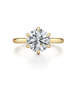 3ct Round Diamond Natural Ring