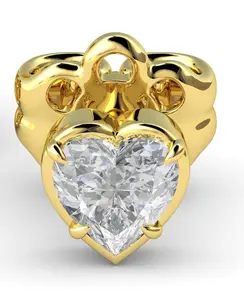 2. Heart Shaped 0.5ct Diamond Stud Earrings thumbnail