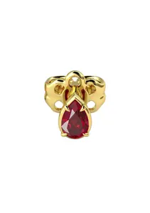 1. Pear Shaped 0.5ct Ruby Stud Single Earring thumbnail
