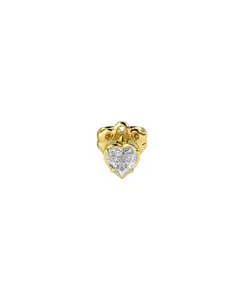 Heart Shaped 0.5ct Diamond Stud Single Earring
