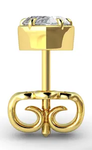 2. Heart Shaped 0.5ct Diamond Stud Single Earring thumbnail