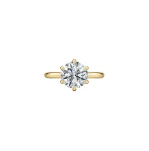 3ct Round Diamond Lab Ring IGI