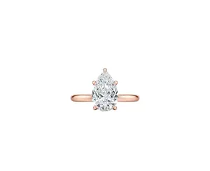 2ct Pear Diamond Lab Ring IGI