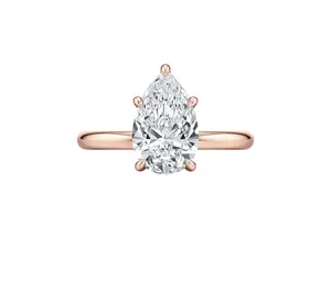 1. 2ct Pear Diamond Natural Ring thumbnail