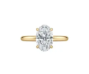 6ct Oval Diamond Lab Ring IGI