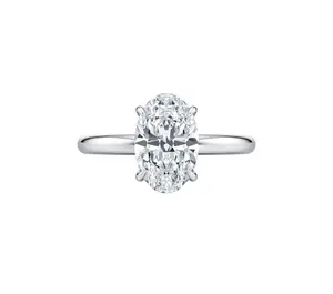 6ct Oval Diamond Natural Ring