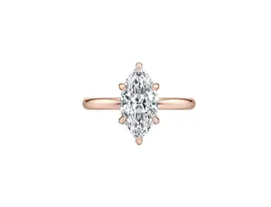 5ct Marquise Diamond Lab Ring IGI