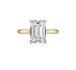 1. 6ct Emerald Diamond Natural Ring thumbnail