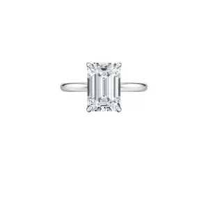 3ct Emerald IGI Diamond Lab Ring