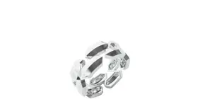 0002. Chain Link Mini Platinum Ring thumbnail
