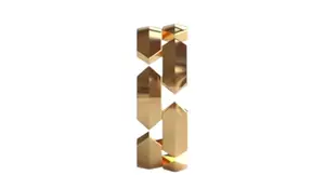 2. Chain Link Mini Yellow Gold Ring thumbnail