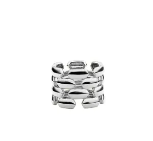 1. Chain Link White Gold Ring thumbnail