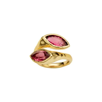 1. Toi et Moi Marquise Tourmaline Ring thumbnail