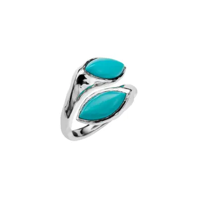 1. Toi et Moi Marquise Turquoise Ring thumbnail